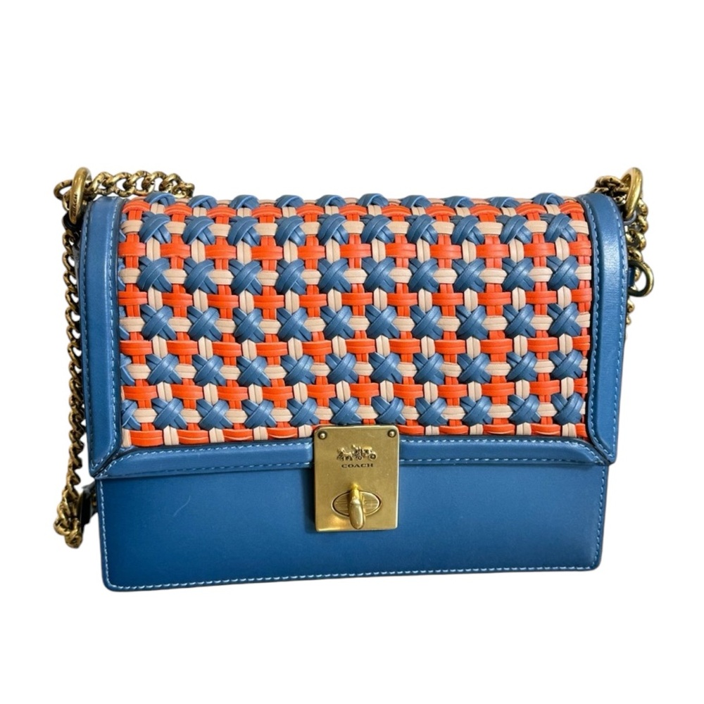 Coach Hutton Shoulder/Crossbody Bag with‎ Weaving.